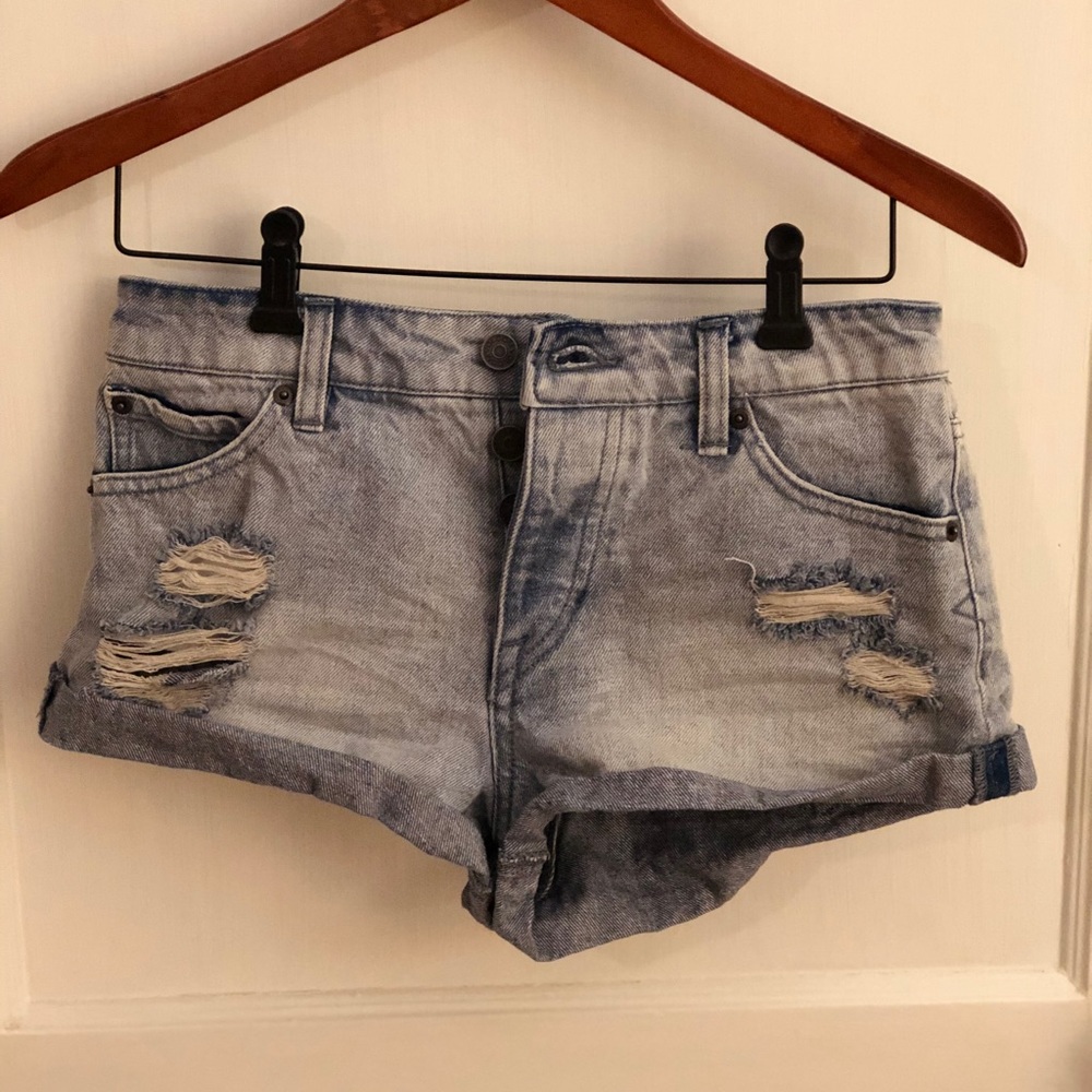 Blue jean shorts